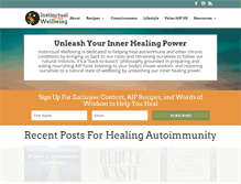 Tablet Screenshot of instinctualwellbeing.com